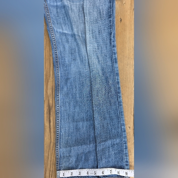 Liz Clairborne Boho Embroidered Jeans Size  12. Bootcut, good condition - Picture 9 of 11